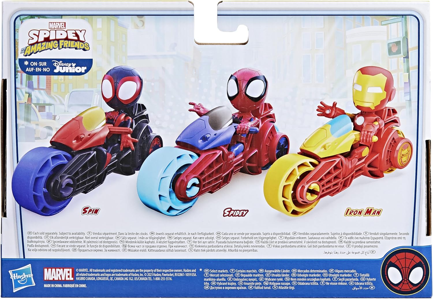 Coffret Marvel Spidey et ses Amis Extraordinaires avec figurine Iron Man et moto – Image 7