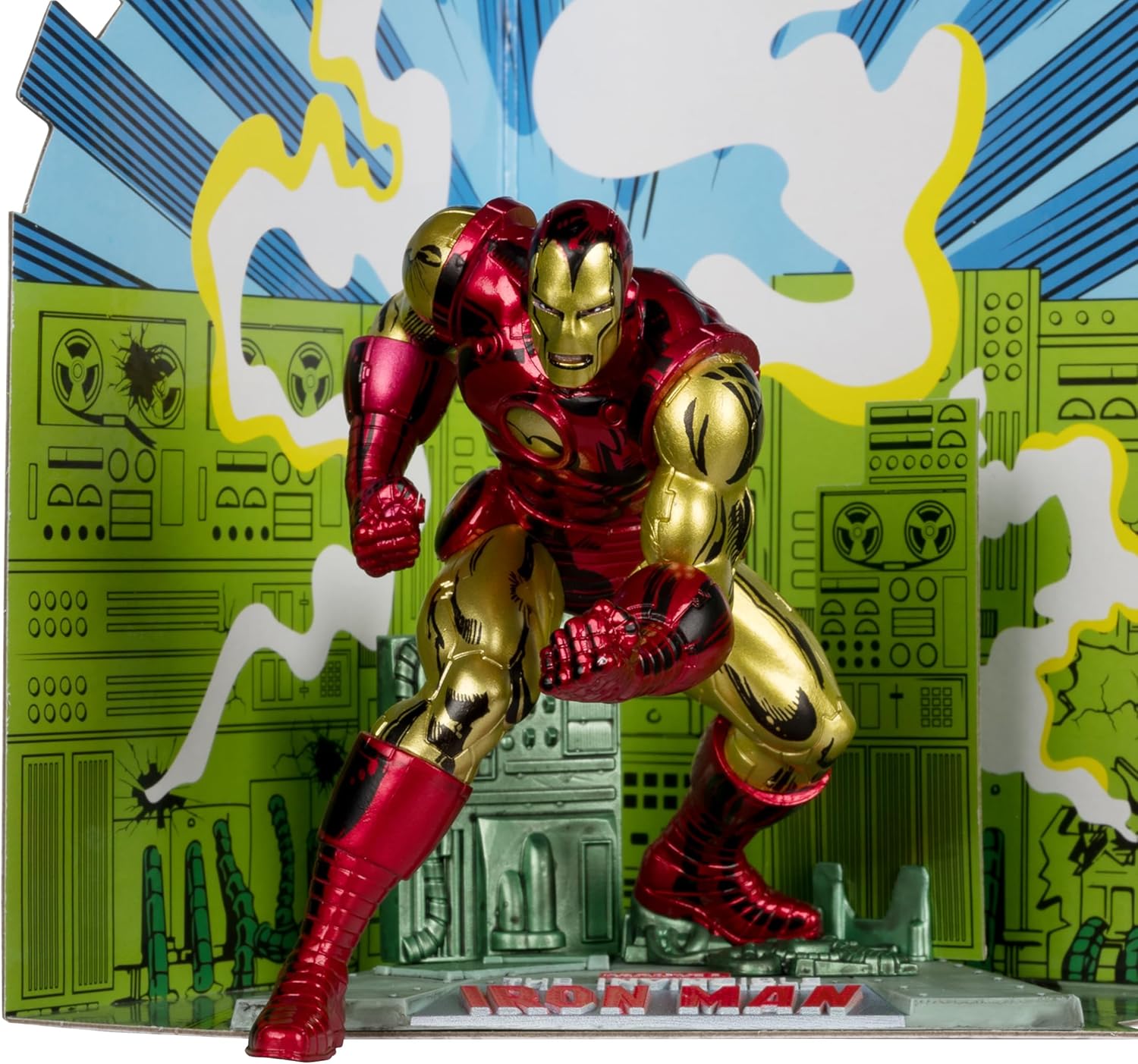 Figurine Marvel Iron Man 1:10 avec scène, The Invincible Iron Man 126 – Image 3