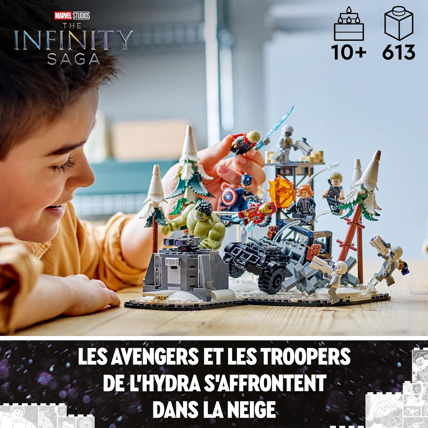 LEGO Marvel Avengers 76291 L’Ère d’Ultron avec Iron Man et 8 minifigurines – Image 2