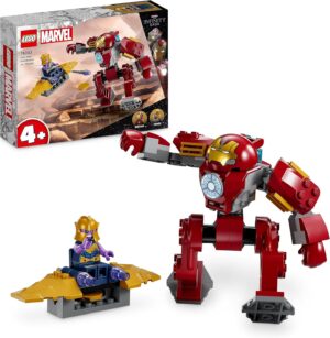 LEGO Marvel 76263 Hulkbuster d’Iron Man face à Thanos avec avion et 2 minifigurines