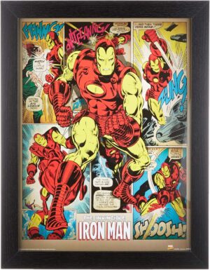 Objet souvenir rétro Iron Man 30 x 40 cm