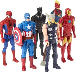 Marvel Titan Hero Series avec Iron Man, multipack de 6 figurines 30 cm