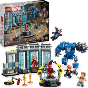 LEGO Marvel Iron Man, laboratoire des armures avec 5 minifigurines 76315