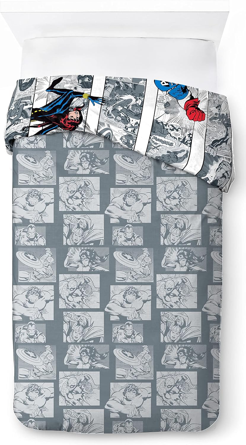 Parure de lit enfant Iron Man Marvel Comics 140x200 en 100% coton – Image 3