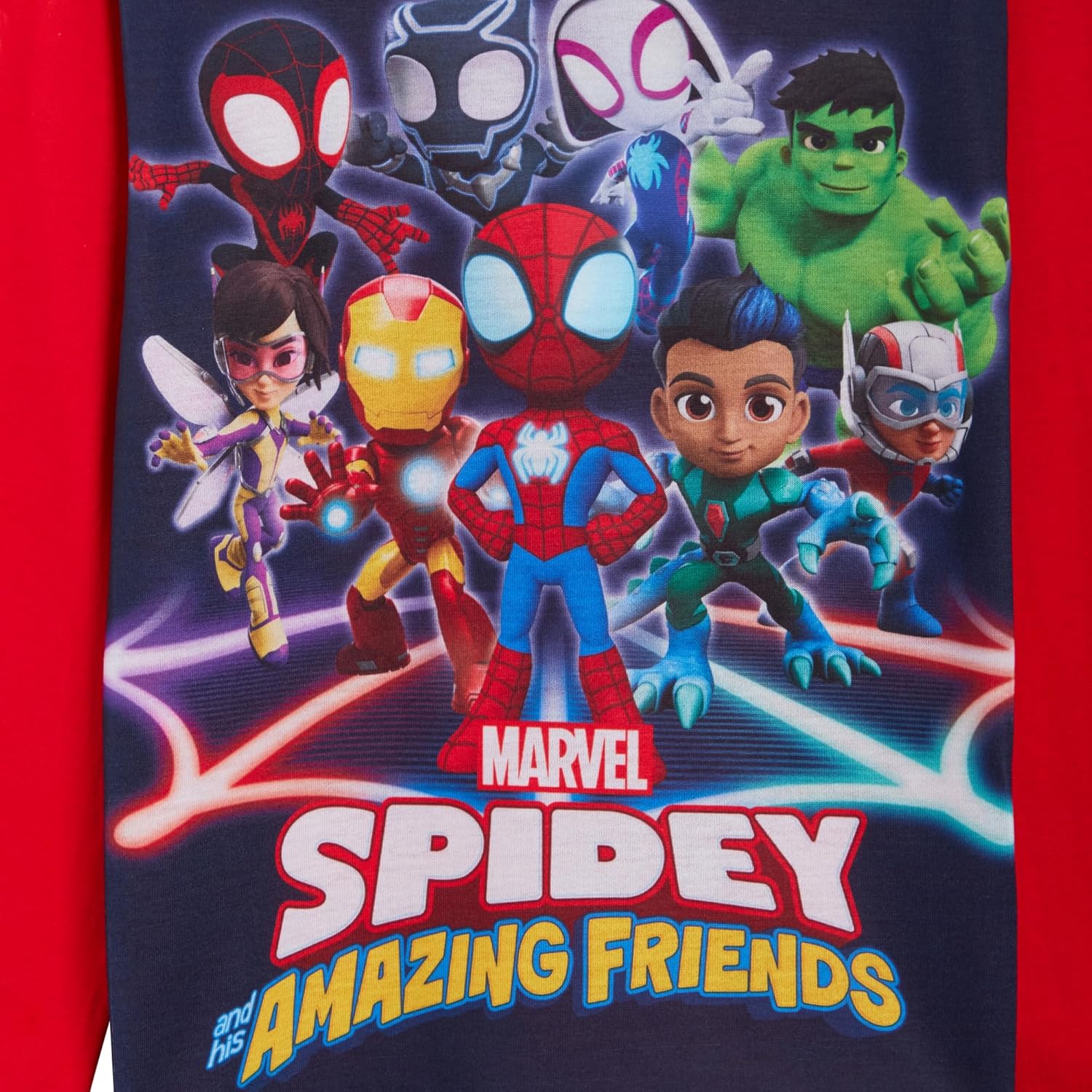 Pyjama enfant Spidey And His Amazing Friends avec Iron Man et héros Marvel – Image 3