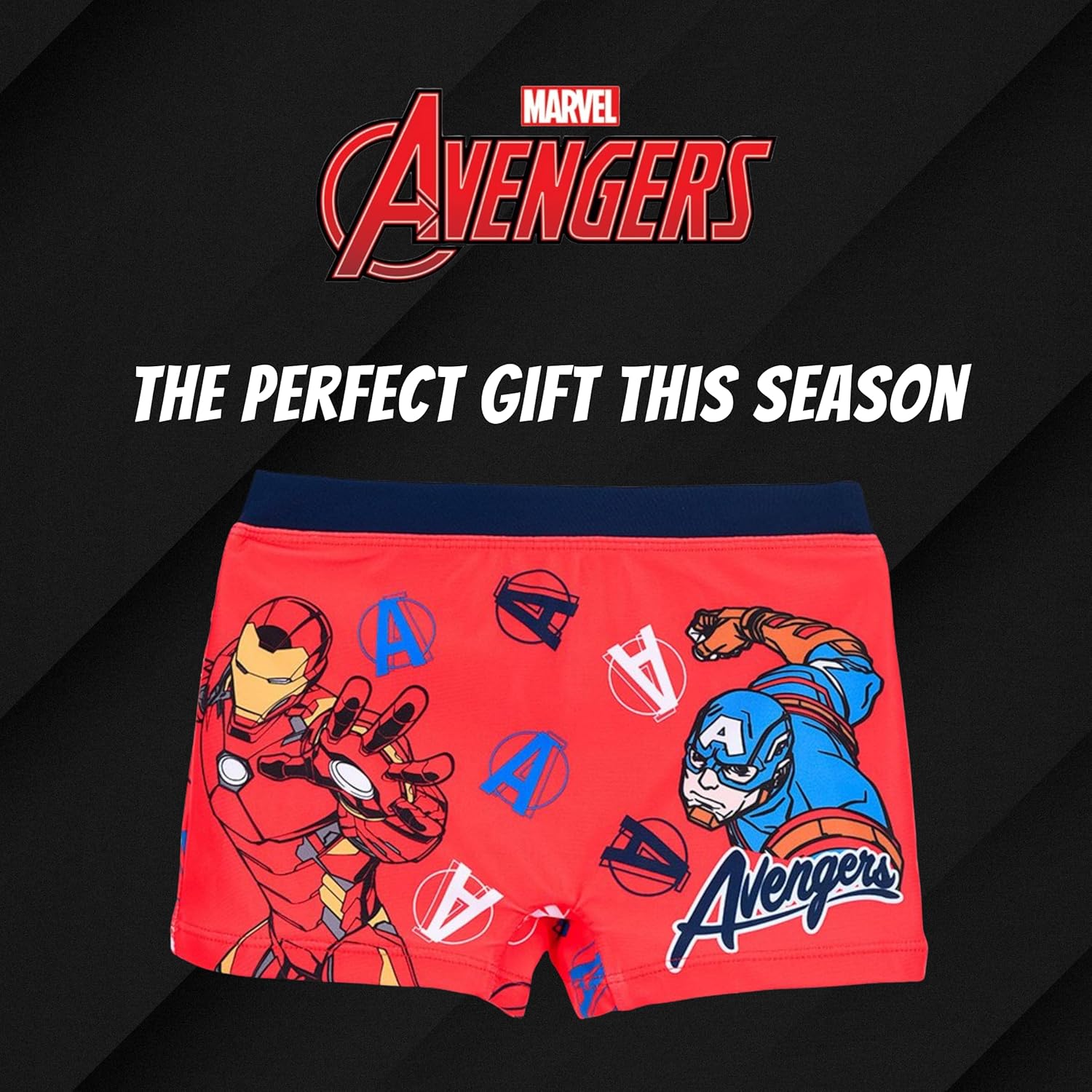 Short de bain garçon Marvel Avengers avec Iron Man et Captain America, 4 à 10 ans – Image 7