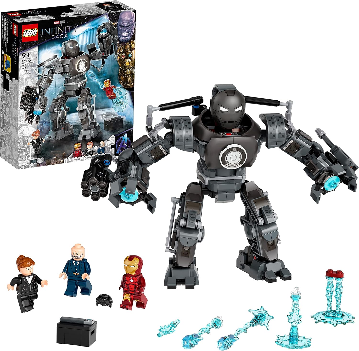 LEGO Super Heroes 76190 Iron Man face à Iron Monger