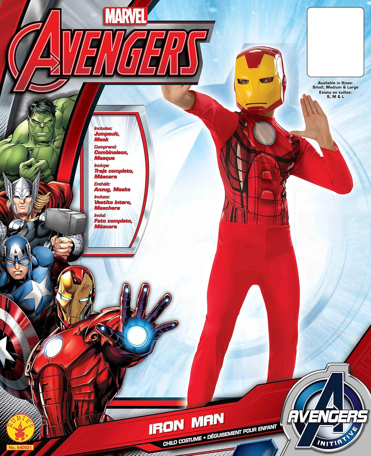 Déguisement Iron Man Rubie's multicolore taille M (5 à 7 ans) – Image 2