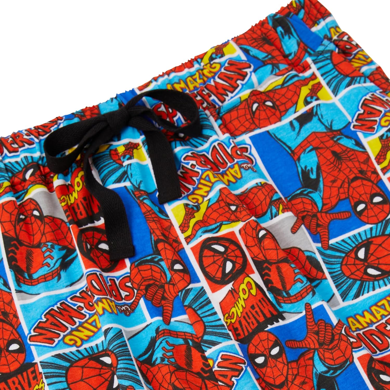 Lot de 2 shorts de détente Marvel pour homme en 100% coton avec Iron Man, Spider-Man, Hulk, Captain America et Thor – Image 2