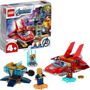 LEGO Super Heroes Iron Man face à Thanos avec jet et tourelle 76170