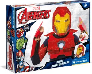 Masque Iron Man Clementoni 18609, kit créatif fabriqué en Italie dès 4 ans