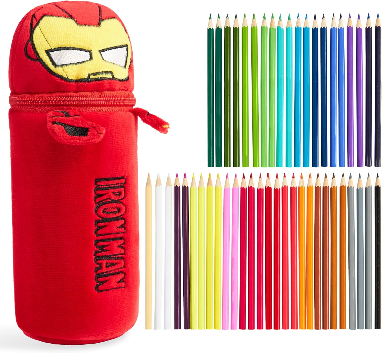 Kit de coloriage Marvel Spiderman avec trousse, 48 pcs Rouge Iron Man