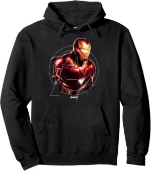 Sweat à capuche Iron Man Logo Portrait Marvel Avengers : Endgame