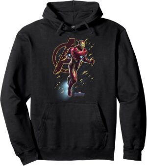 Sweat à capuche Iron Man Action Pose, Marvel Avengers Endgame
