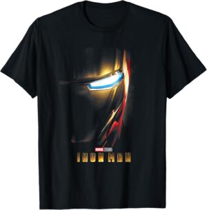 T-shirt poster Iron Man Marvel Studios, coupe Femme ou Homme
