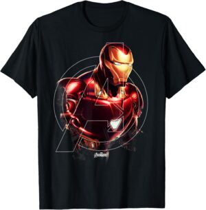 T-shirt Iron Man portrait Marvel Avengers Endgame